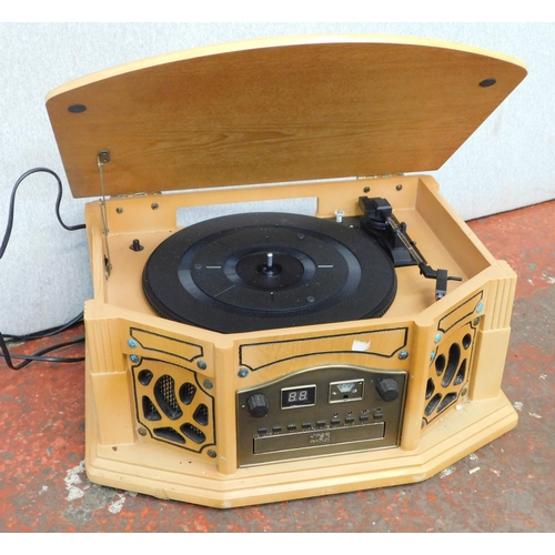 141 - Zennox record player with CD and radio - unchecked