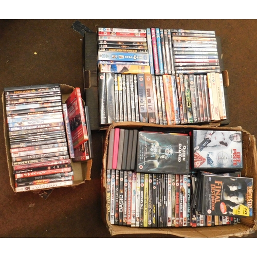 164 - Three boxes of DVDs