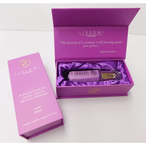 181 - New in box two Lissomi London purse botanical facial serum 40ml