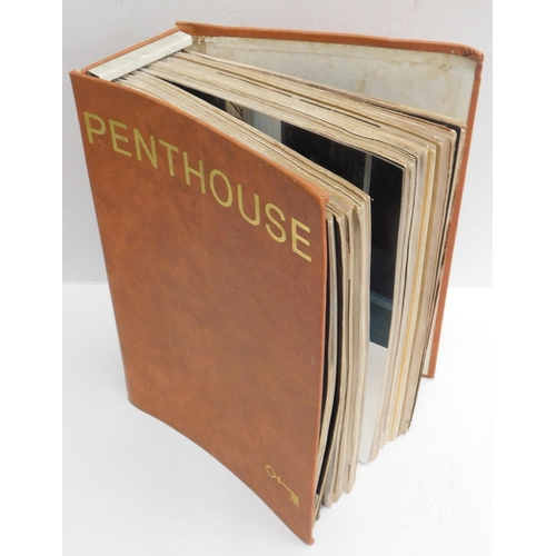 214 - Large folder of 1970s adult Penthouse magazines