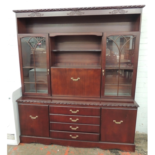 51 - Mahogany coloured display unit