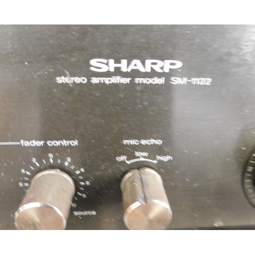 66 - Sharp stacking system, tuner, amp and cassette deck - unchecked