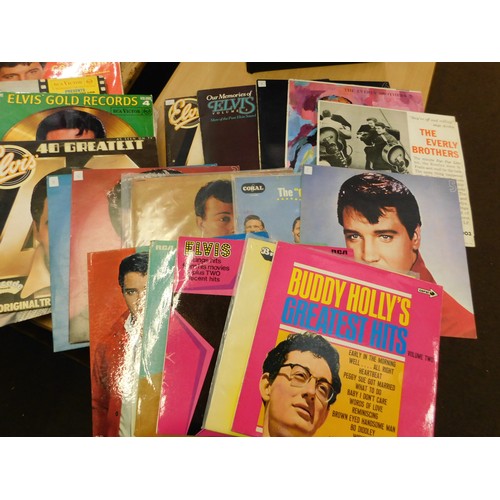 378 - Box of mainly Elvis LPs