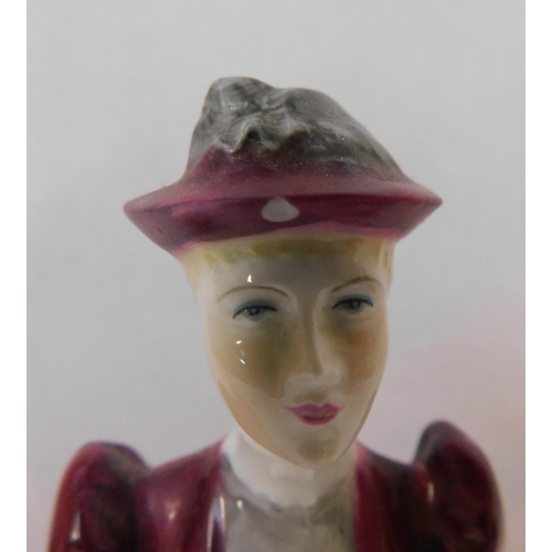 323 - Three Coalport figurines; Vicki, Davina, Natalie - chip to hat on Davina