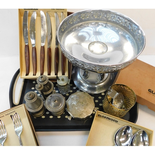 482 - Mixed metalware - incl. tableware