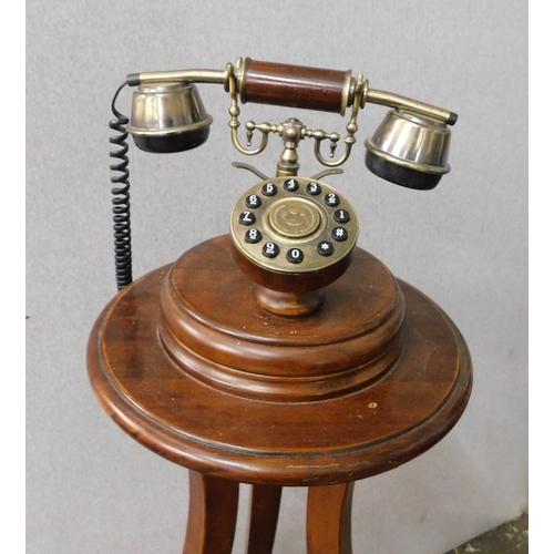 282 - Vintage style telephone on stand