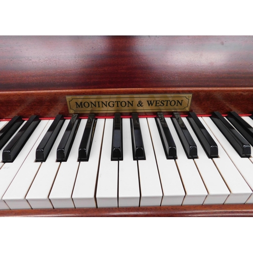 187 - Monington & Weston upright piano and piano stool