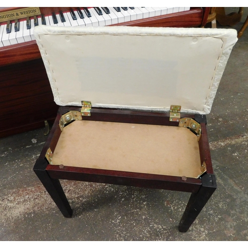 187 - Monington & Weston upright piano and piano stool