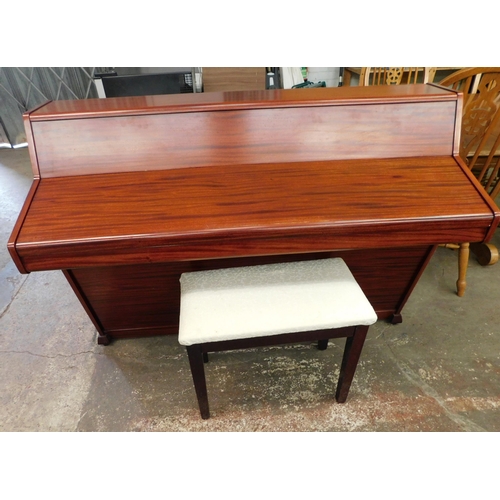 187 - Monington & Weston upright piano and piano stool