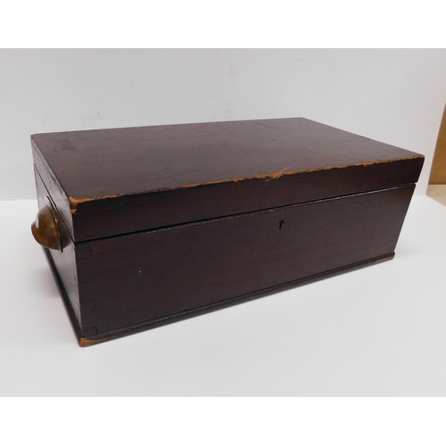 199 - Vintage wooden stationary box