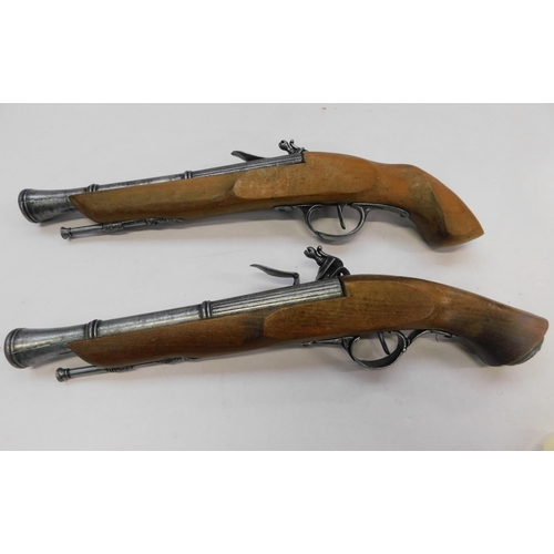 277 - Display replica flintlock pistols