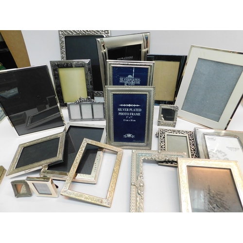 297 - Collection of silver plate frames