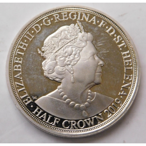 505 - 2019 Half crown enamelled with Duke of Wellington