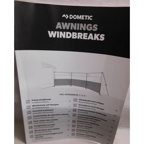 66 - Dometic Awnings Windbreak - 1/3/5 - as new/unused