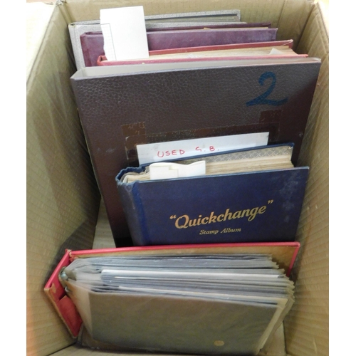 267 - Box of stamp albums