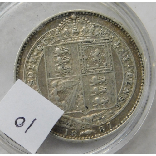 402 - 1887 Victorian shilling