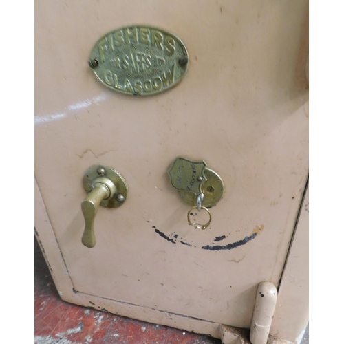 173 - Large Safe by Fisher Safes of Glasgow - with two keys (in office) approx. 25