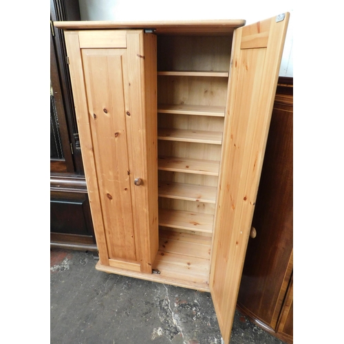 223 - Pine cabinet with storage for CDs - approx. 48