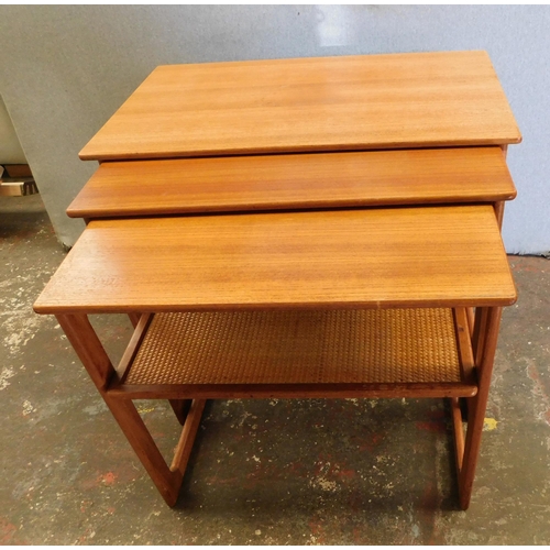 242 - Mid-century teak nest of tables