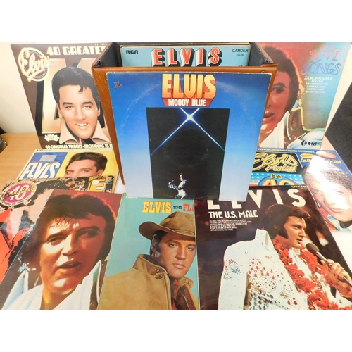 275 - Box of Elvis LP records