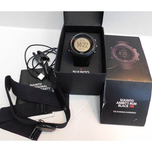 458 - Suunto Ambit 3 run black HR sports watch W/O