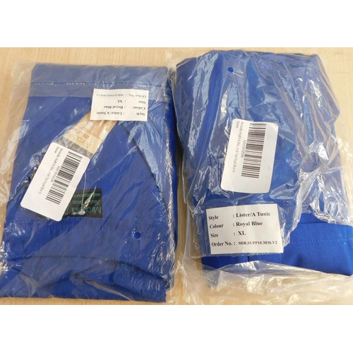 113A - Two royal blue tunics (XL) - new/unused