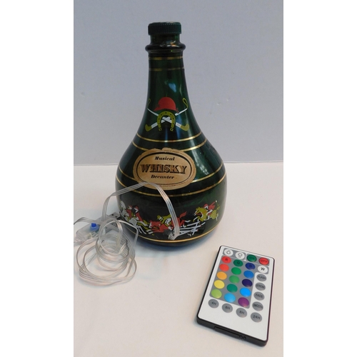 376A - Musical light up whisky decanter W/O