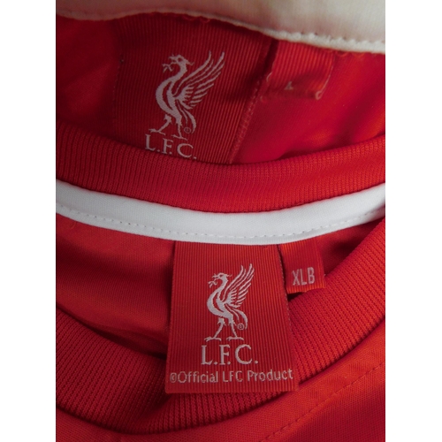 105 - Two Liverpool shirts - size XLB and adult L