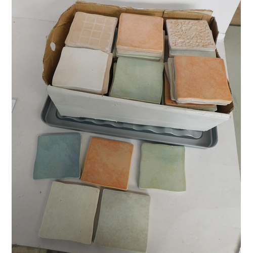 12 - Italian ceramic tiles - approx. 80x 10cm squared