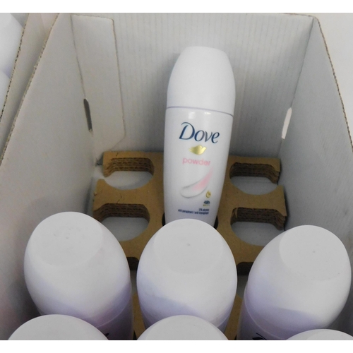 121 - One and half boxes of Dove roll on deodorant