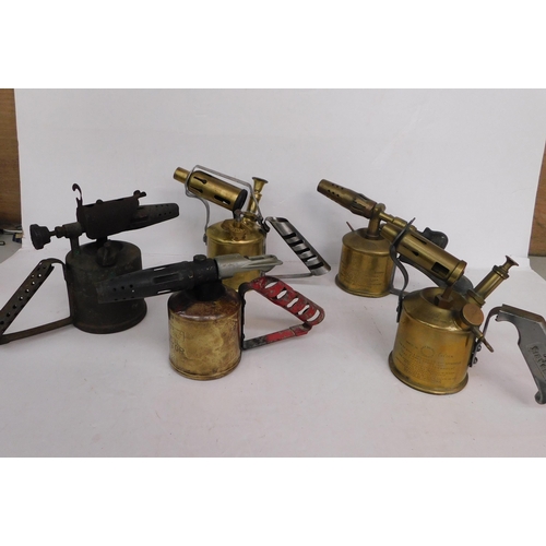 138 - Five various blow torches - incl. vintage