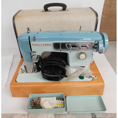 142 - Brother electric sewing machine - unchecked (in case)