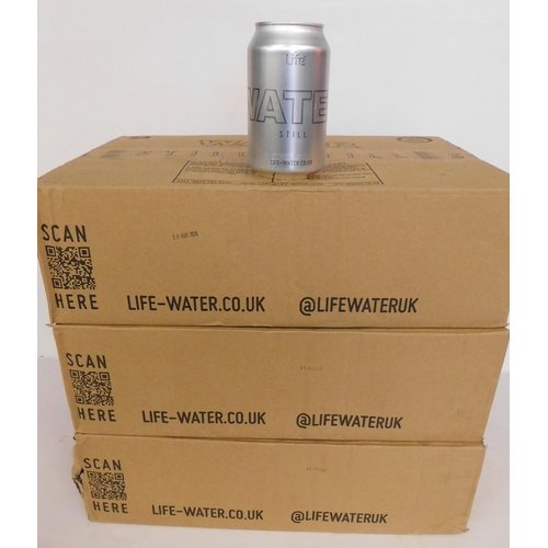 143 - Three boxes of 24x 330ml still water cans