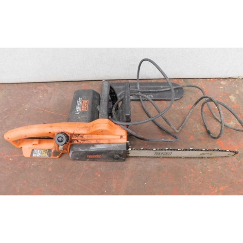 15 - Black & Decker electric chainsaw - unchecked