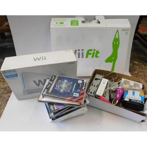 153 - Nintendo Wii console and games (unchecked)