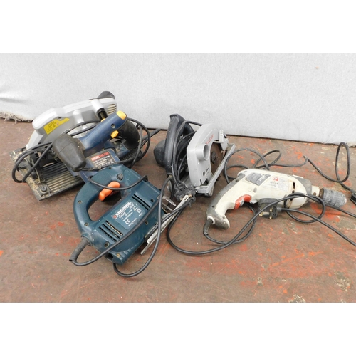 39 - Four electric tools - incl. circular saws and jigsaw - unchecked