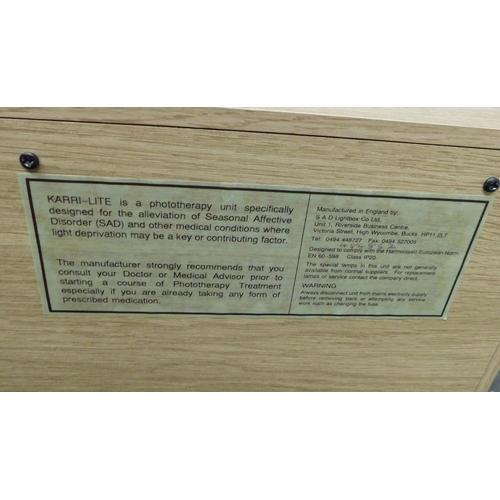 26 - Karri-Lite phototherapy box - helps alleviate SAD (seasonal afflictive disorder)...