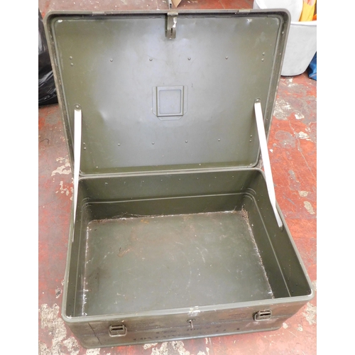 102 - Large metal army ammo container