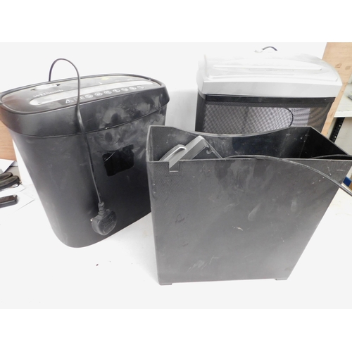 110 - Three paper shredders - incl. WHSmith and Dunelm - unchecked