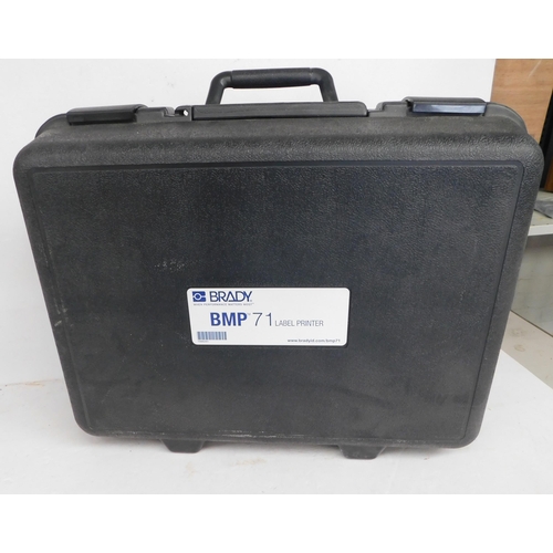 129 - Brady BMP-71 label printer - in box