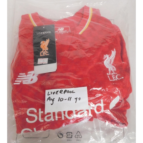 61 - Kids Liverpool football kit - shirt and shorts - age 10-11yrs