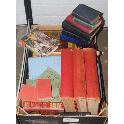 64 - Tray of vintage and antiquarian books