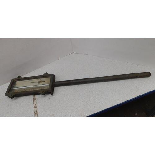 93 - Vintage mercury stick thermometer - by J&W McNaught, Rochdale