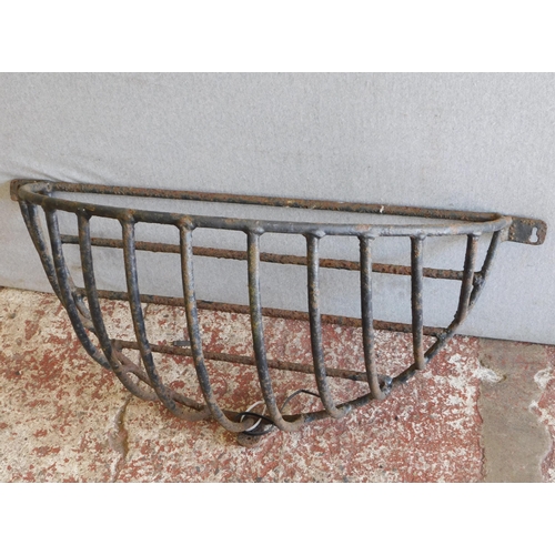 94 - Large metal hay rack/planter
