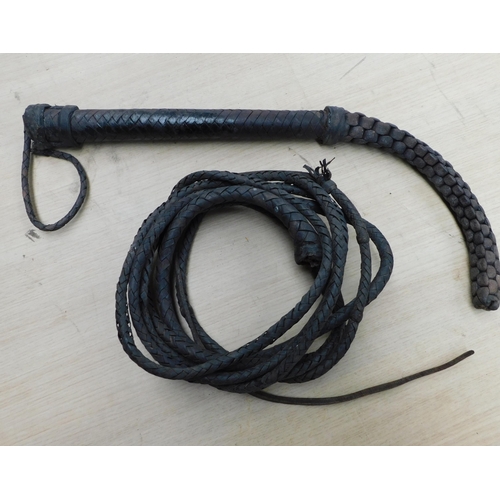 99 - Antique elephant whip - as seen