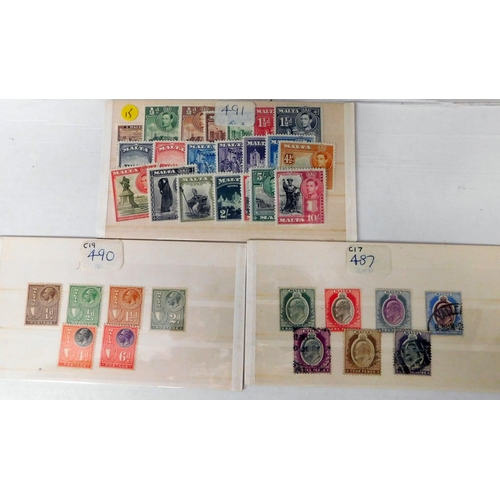 Collection of Maltese King Edward/George - fine examples, mounted/unmounted