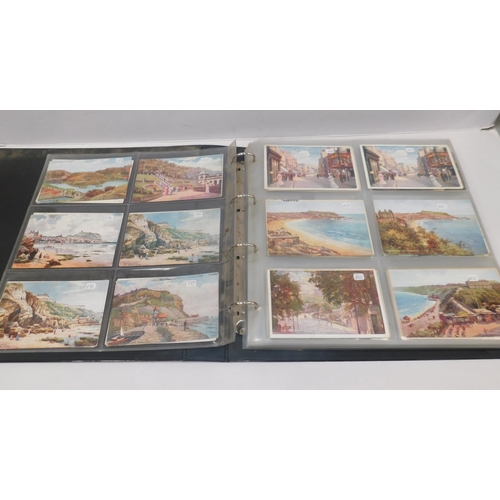 Large collection of vintage postcards - over 250 in album/ mainly East ...
