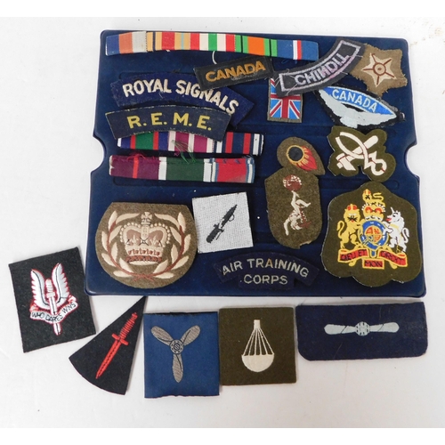 Collection of military patches