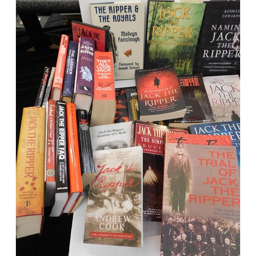 Large collection of Jack the Ripper books, CDs and DVDs