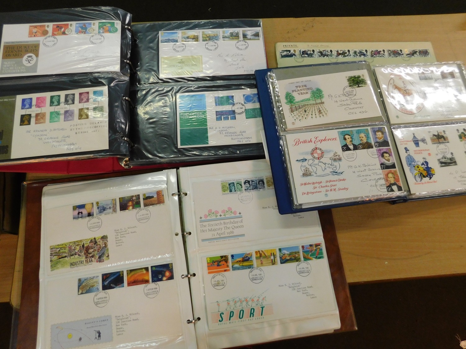 3 albums of first day covers